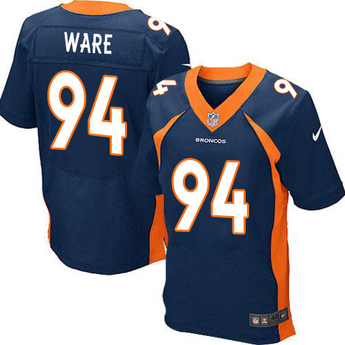 Men's Elite DeMarcus Ware Nike Jersey Navy Blue Alternate - #94 NFL Denver Broncos